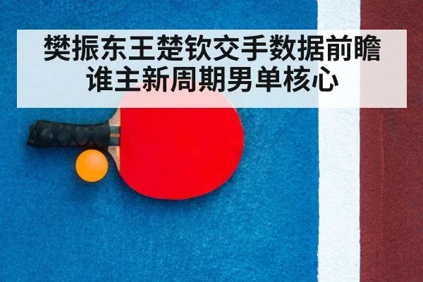 樊振东王楚钦交手数据前瞻谁主新周期男单核心